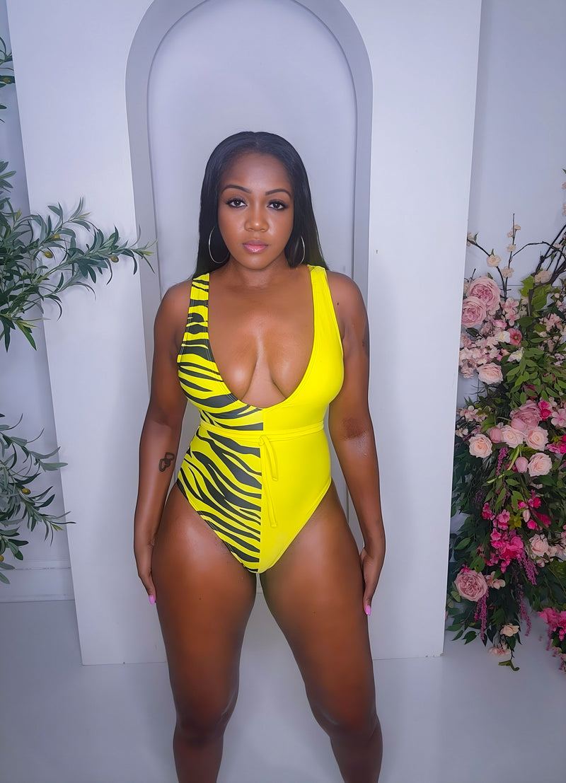 Aubrie Swimsuit Yellow