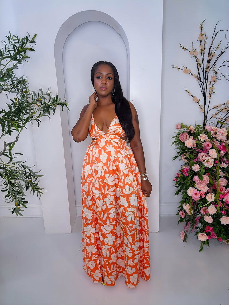 Cabo Dress-Orange
