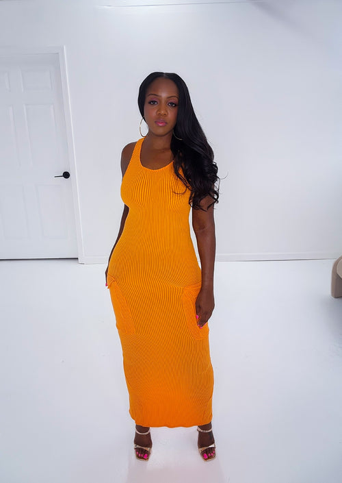 Good Vibes dress Orange