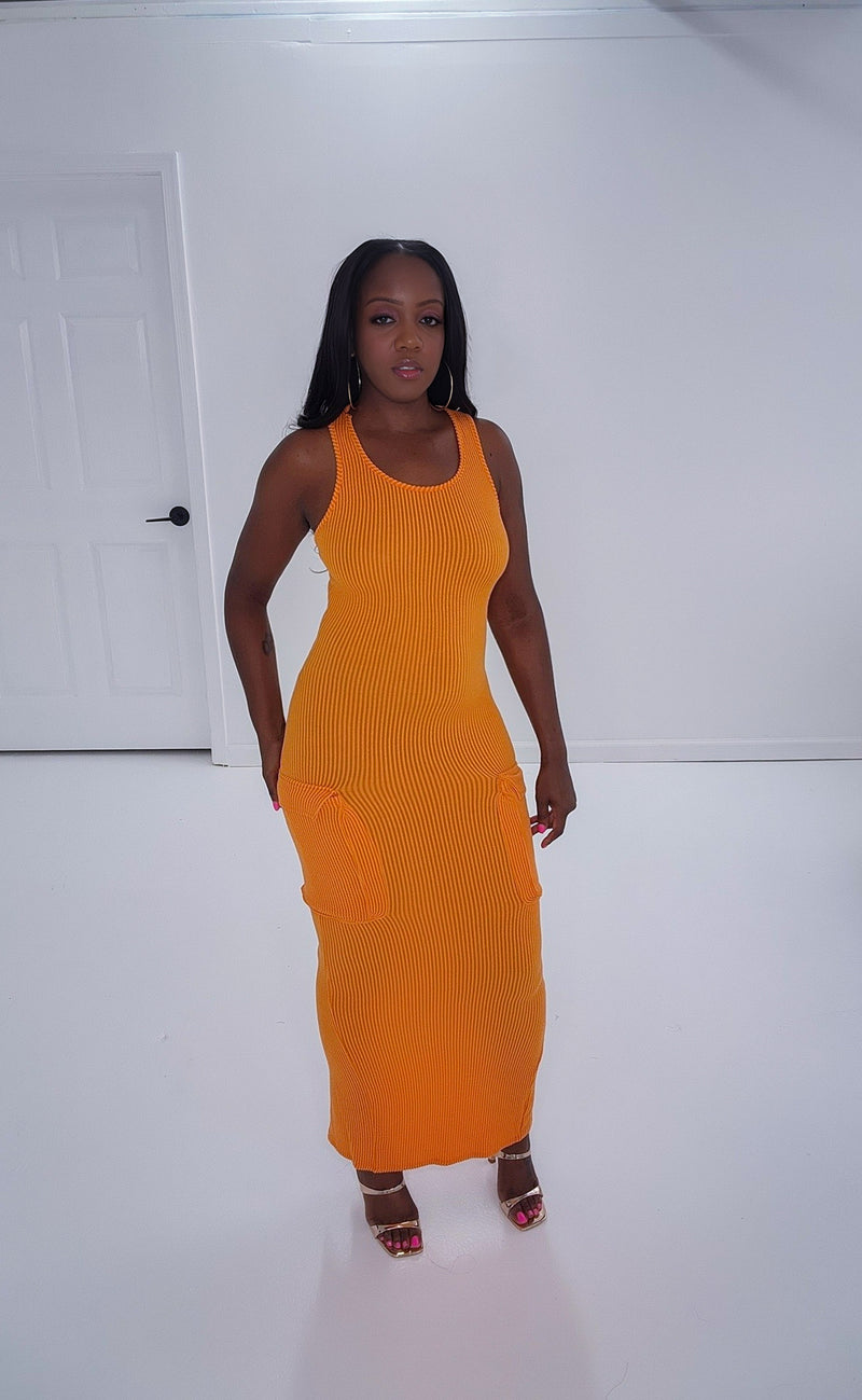 Good Vibes dress Orange