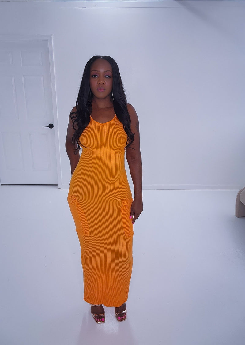 Good Vibes dress Orange